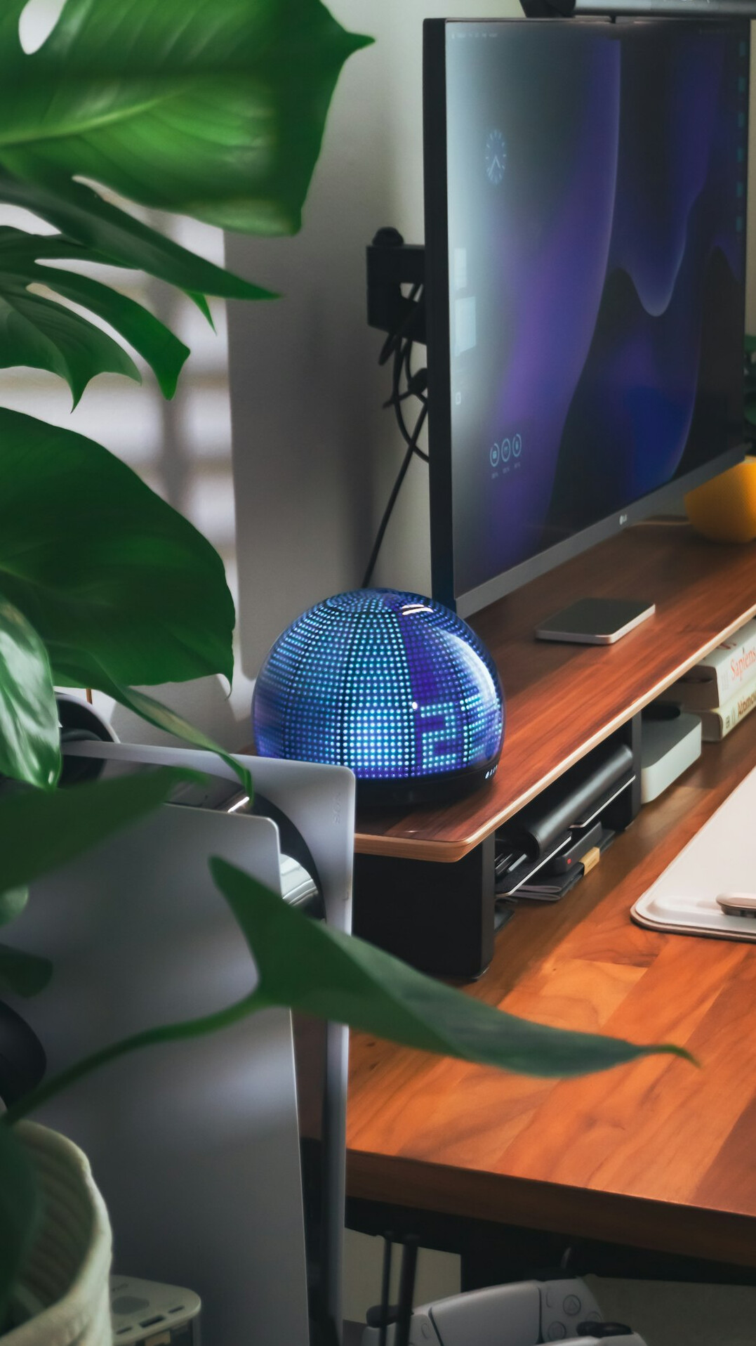 futuristic workspace concept