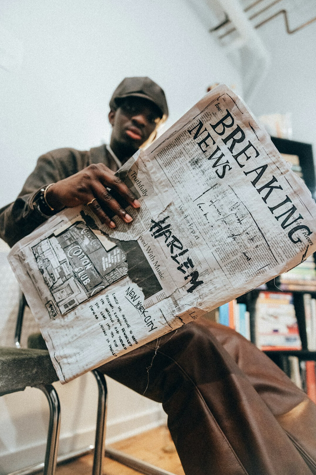 diverse people reading news